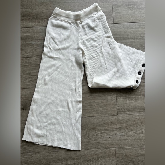 Zara Knit Ribbed Wide-Leg Pants size:S - Picture 2 of 12